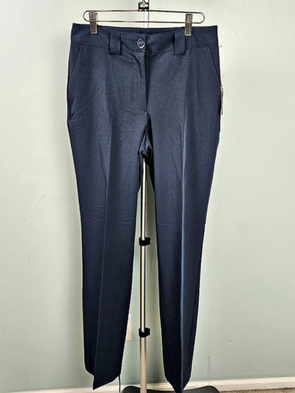 NWT Worthington Straight Leg High-Rise Straight Leg Pants in Blue Size 6